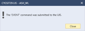 UIS Command Button - Confirmation